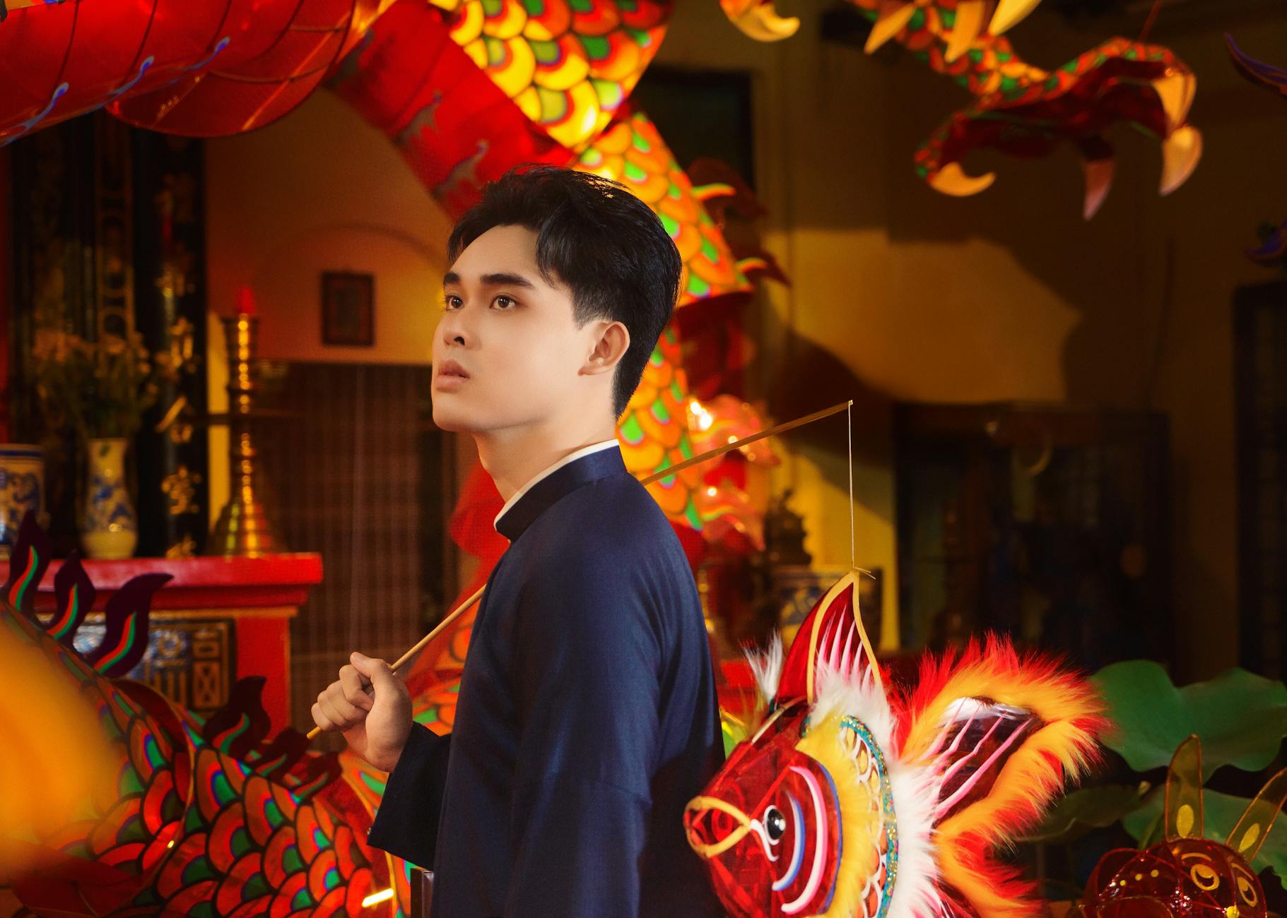 Cảnh game bắn cá 3D với đại dương sống động và boss cá lớn